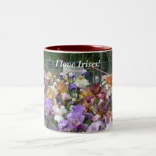 Taza Bicolor ¡Amo los iris! (Centro)