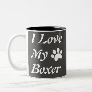 Taza Bicolor Amo mi Boxer
