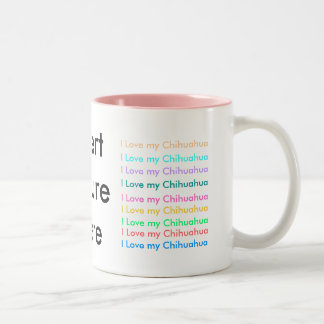 Taza Bicolor Amo mi chihuahua