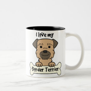 Taza Bicolor Amo mi frontera Terrier