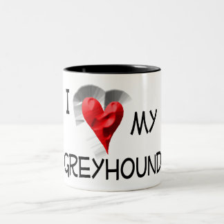 Taza Bicolor Amo Mi Greyhound