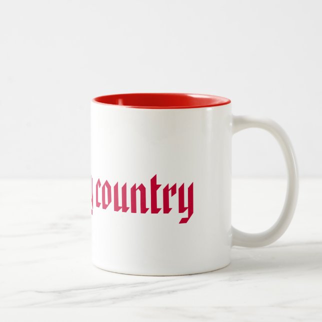 Taza Bicolor Amo mi país (Derecha)