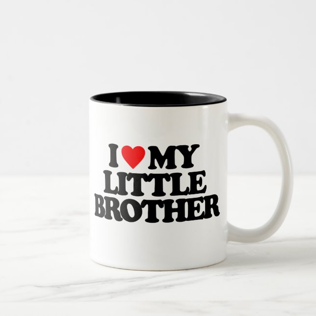 TAZA BICOLOR AMO MI PEQUEÑO BROTHER (Derecha)