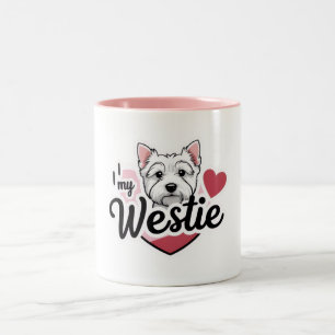 Taza Bicolor Amo Mi Perro Occidental Mug