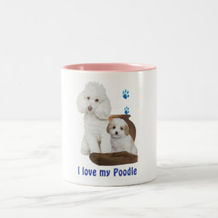Taza Bicolor Amo mi Poodle