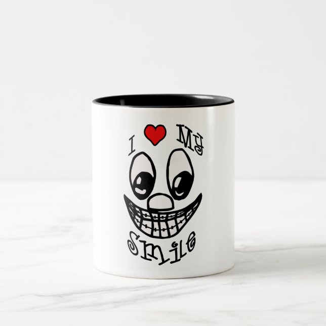 Taza Bicolor Amo Mi Sonrisa (Centro)