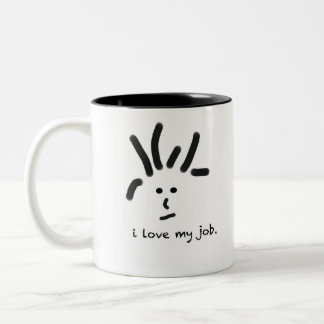 Taza Bicolor Amo mi trabajo