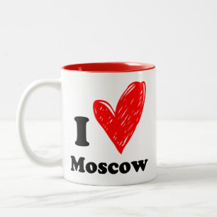 Taza Bicolor Amo Moscú