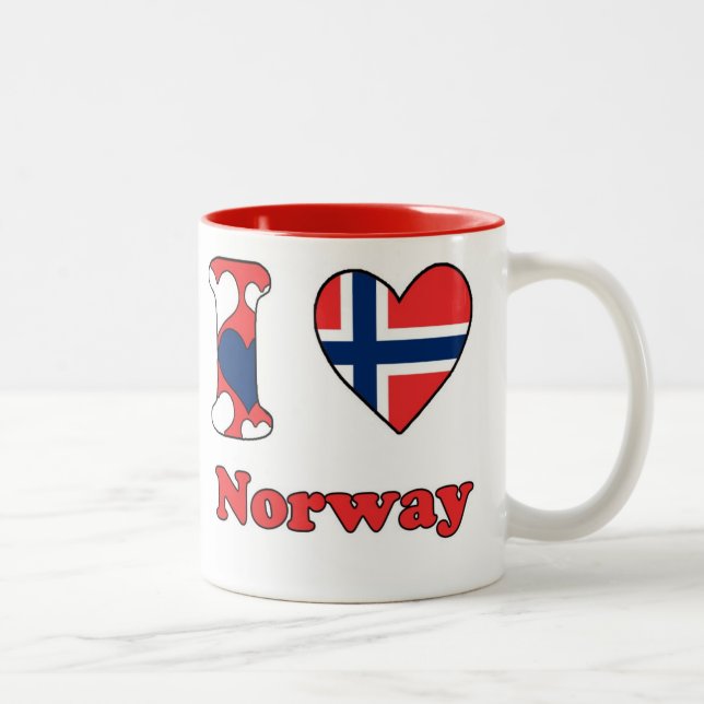 Taza Bicolor Amo Noruega (Derecha)