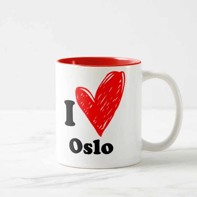 Taza Bicolor Amo Oslo (Derecha)