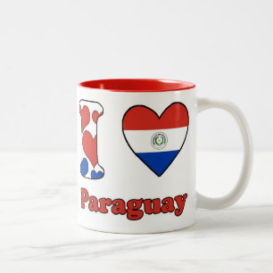 Taza Bicolor Amo Paraguay