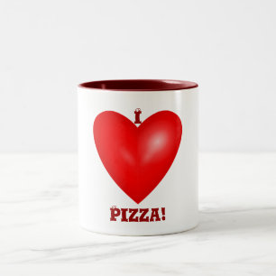 Taza Bicolor Amo Pizza Mug