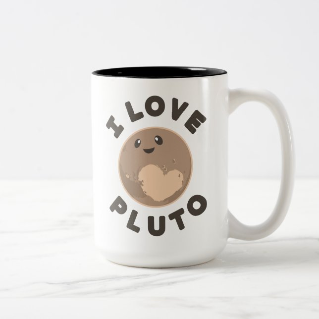 Taza Bicolor Amo Plutón (Derecha)