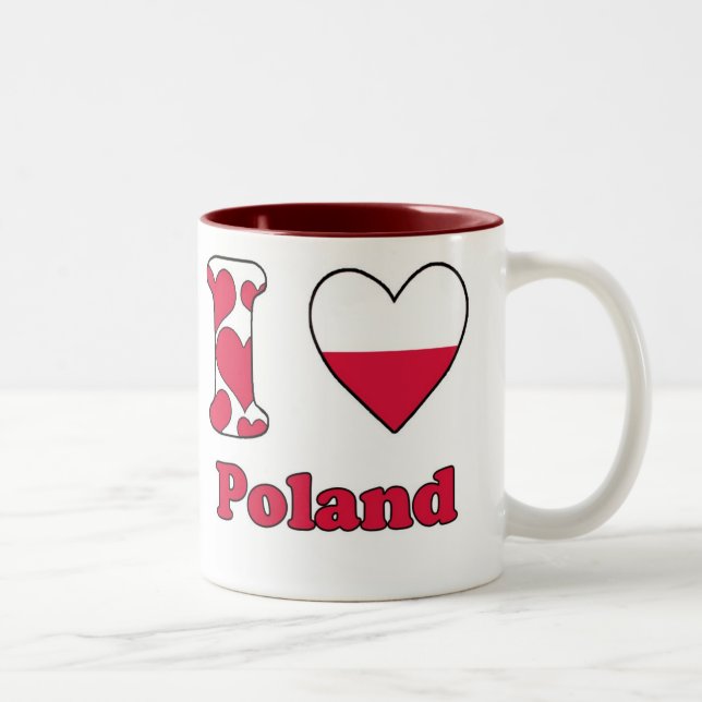 Taza Bicolor Amo Polonia (Derecha)