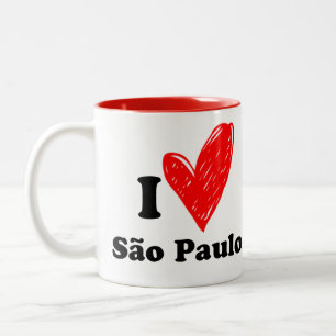 Taza Bicolor Amo São Paulo