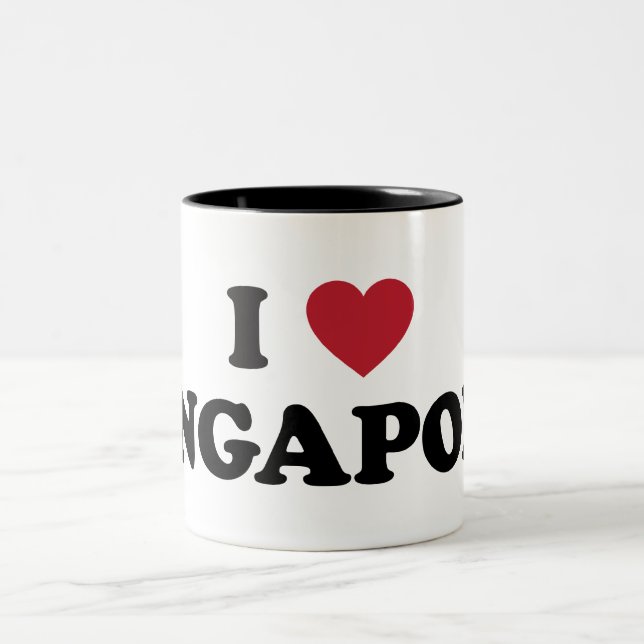 Taza Bicolor Amo Singapur (Centro)