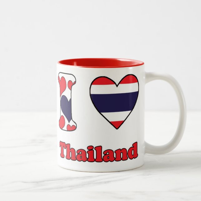 Taza Bicolor Amo Tailandia (Derecha)