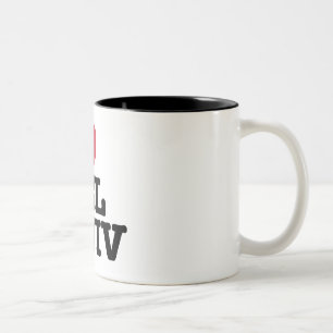 Taza Bicolor Amo Tel Aviv Mug