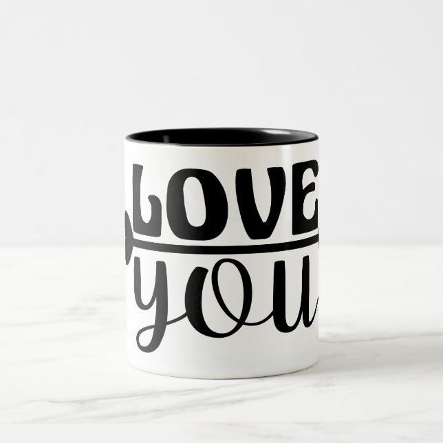 TAZA BICOLOR AMOR. (Centro)