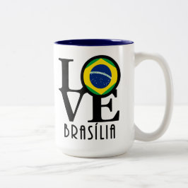 Taza Bicolor AMOR a Brasilia 15 oz