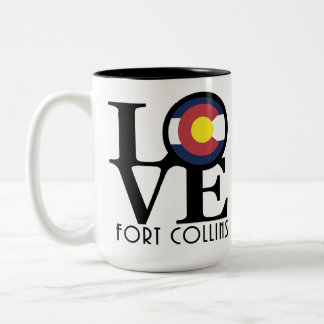 Taza Bicolor AMOR a Fort Collins 15 oz