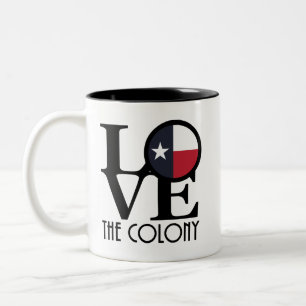 Taza Bicolor AMOR A La Colonia Texas