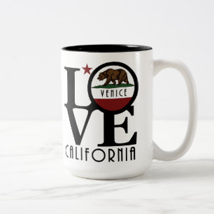 Taza Bicolor AMOR a Venecia California 15 oz