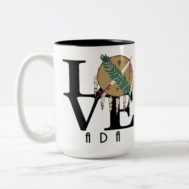 Taza Bicolor AMOR Ada Oklahoma `5oz (Izquierda)