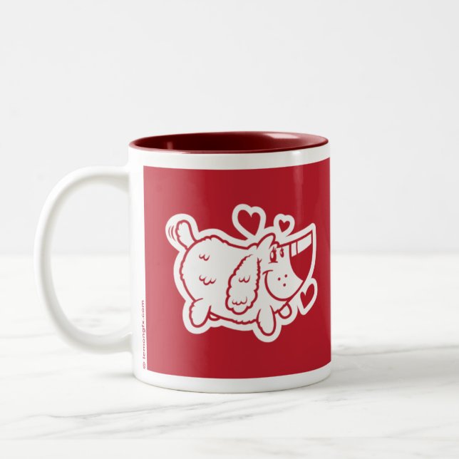 Taza Bicolor Amor adolescente (regalo de boda) (Izquierda)