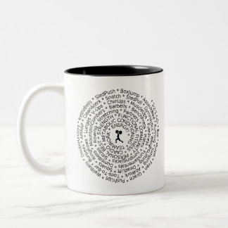 Taza Bicolor AMOR al ENTRENAMIENTO - diseño Crossfit-Inspirado