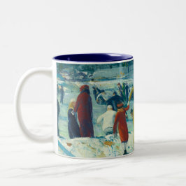 Taza Bicolor Amor al invierno - de George Bellows