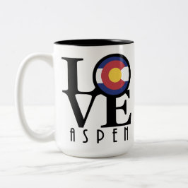 Taza Bicolor AMOR Aspen Colorado 15oz