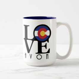 Taza Bicolor AMOR Avon 15 oz