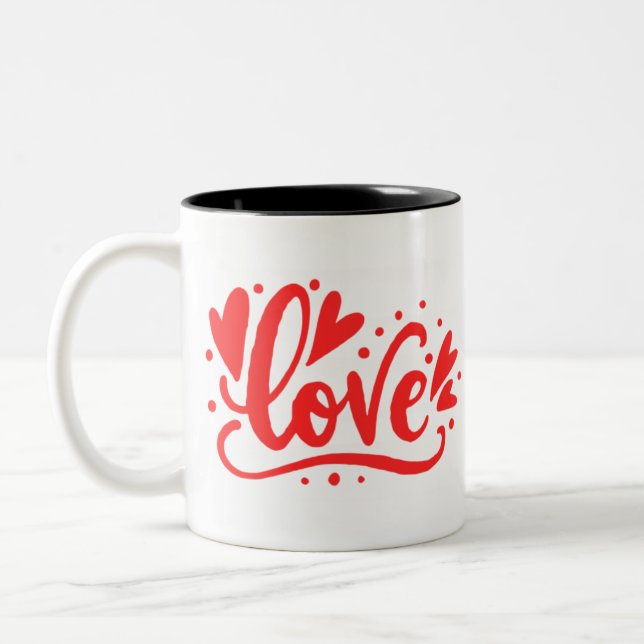 Taza Bicolor Amor - Corazón (Izquierda)