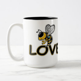 TAZA BICOLOR AMOR DE ABEJA 