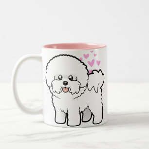Taza Bicolor Amor de Bichon Frise