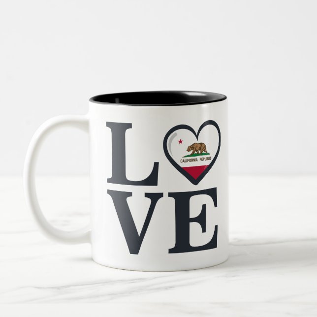 Taza Bicolor Amor de California (Izquierda)
