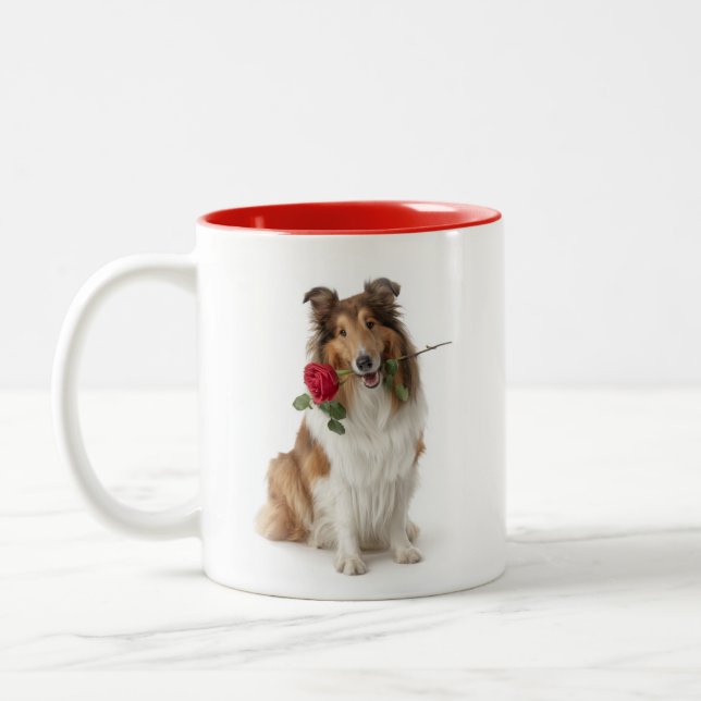 Taza Bicolor Amor de Collie (Izquierda)