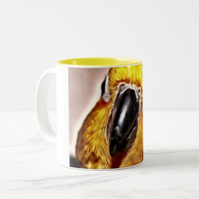 Taza Bicolor Amor de Conure (Anverso izquierdo)