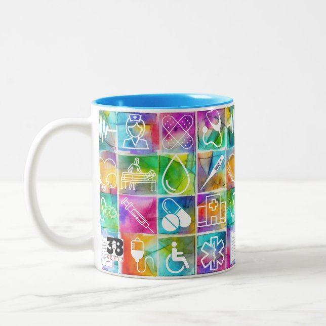Taza Bicolor Amor de enfermera (Izquierda)
