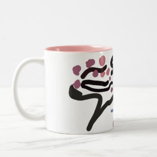 Taza Bicolor amor de flor de cerezo