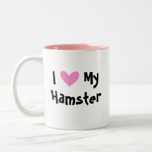 Taza Bicolor Amor de Hámster Enano