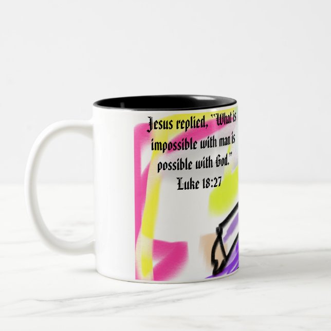 Taza Bicolor amor de jesus (Izquierda)