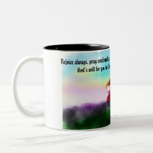 Taza Bicolor amor de jesus aquí