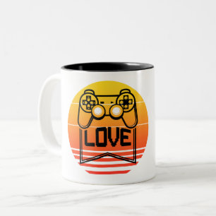TAZA BICOLOR AMOR DE JUGADOR - FRIKI DE JUEGOS