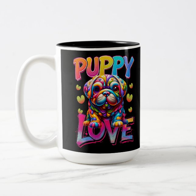 Taza Bicolor Amor de las putas (Izquierda)