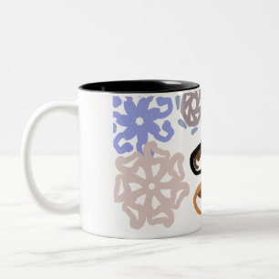 Taza Bicolor Amor de lobo en invierno