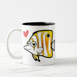 Taza Bicolor Amor de los Butterflyfish