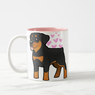 Taza Bicolor Amor de Rottweiler