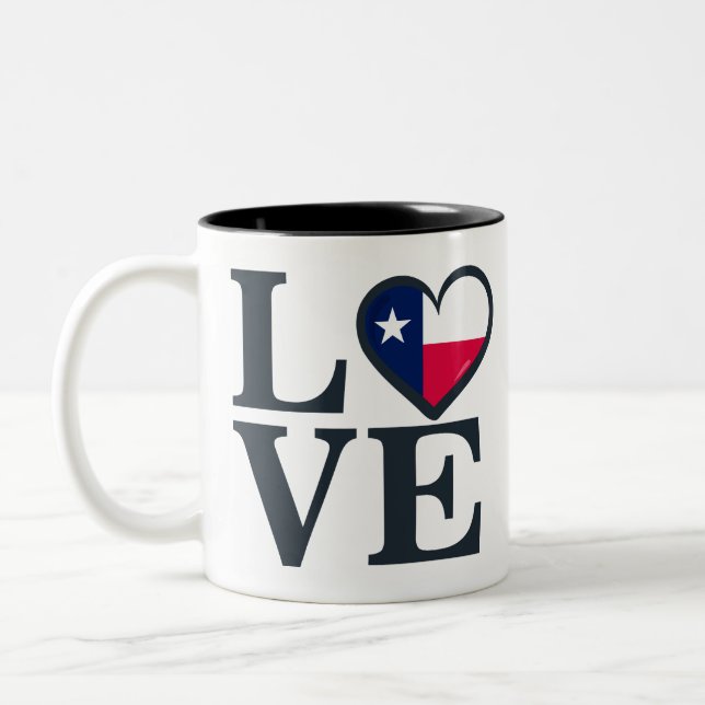 Taza Bicolor Amor de Texas (Izquierda)